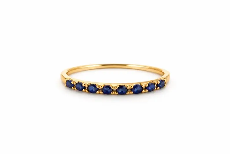 14K Saffier Emma Ring