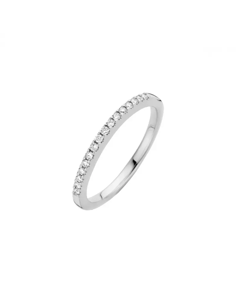 14K Witgoud Briljant Sider Chaton 15 X 0.01 Crt H/SI H