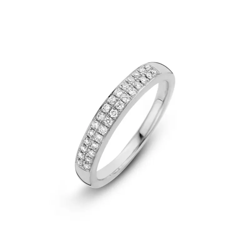 14K Witgoud Diamant Ring 0.24 ct