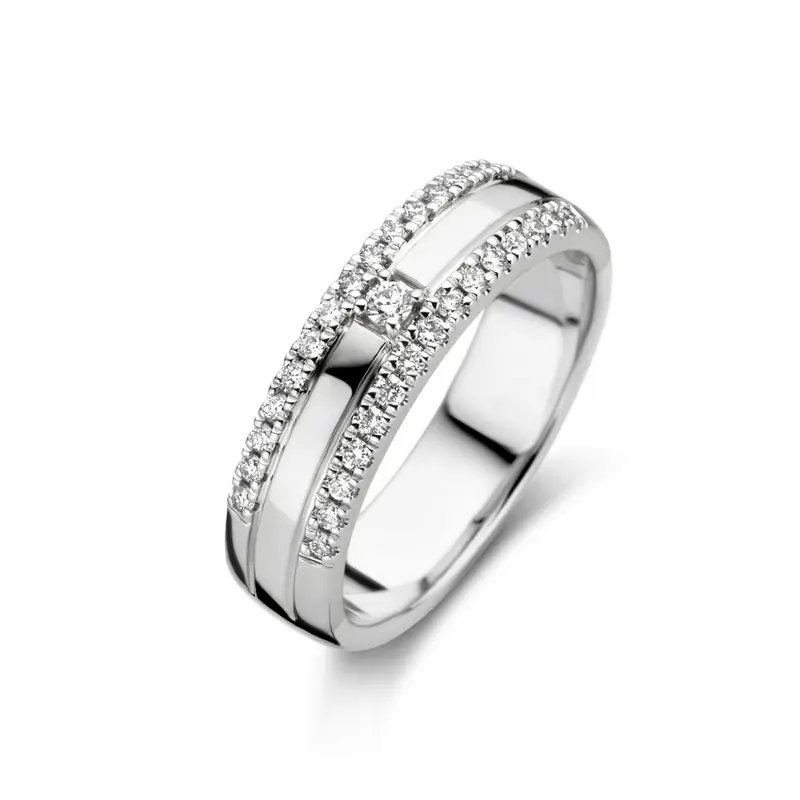 14K Witgoud Diamant Ring 0.30 ct