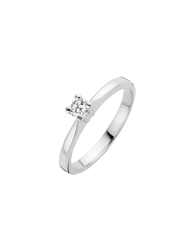 14K Witgoud Eternal Diamant Ring 1 x 0.03 ct