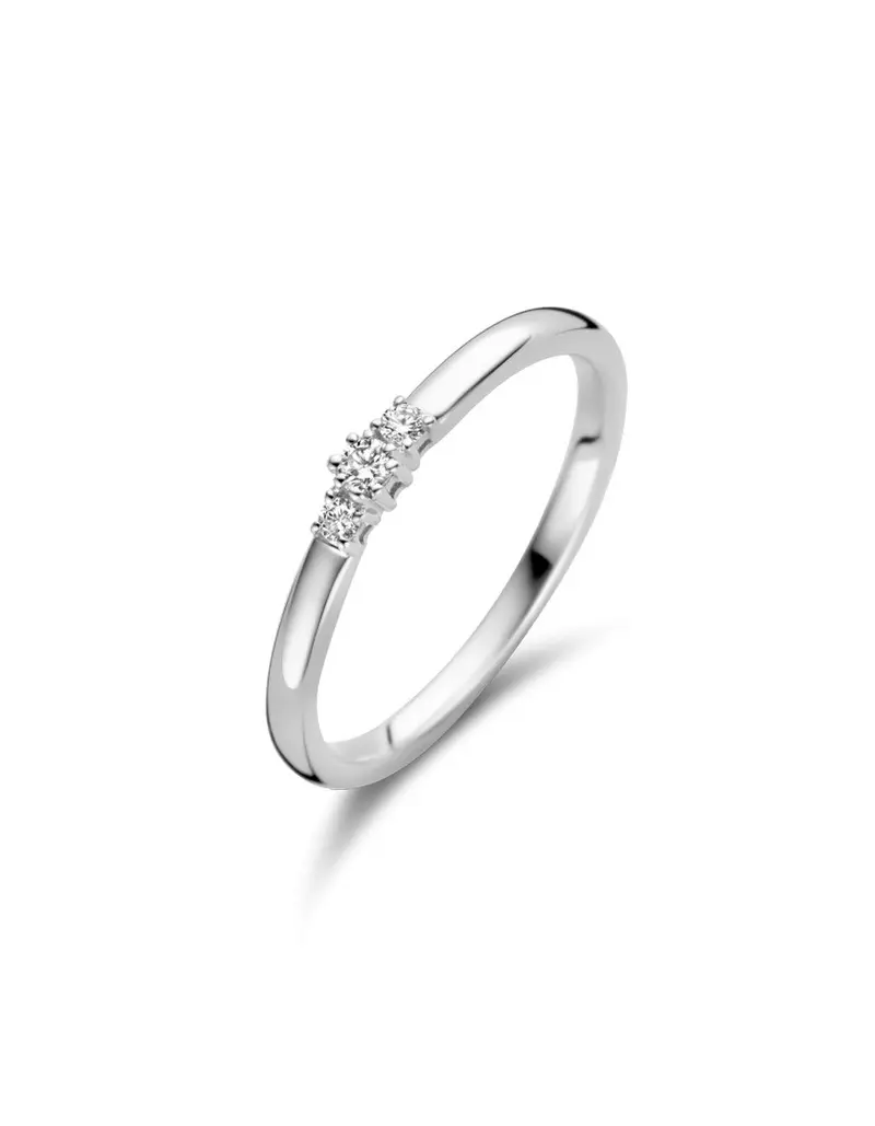14K Witgoud Sydney Diamant Ring 0.08 ct