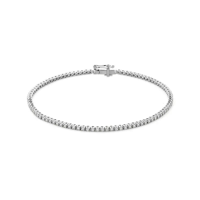 14K Witgouden Diamanten Armband 1,7 mm – 4106479
