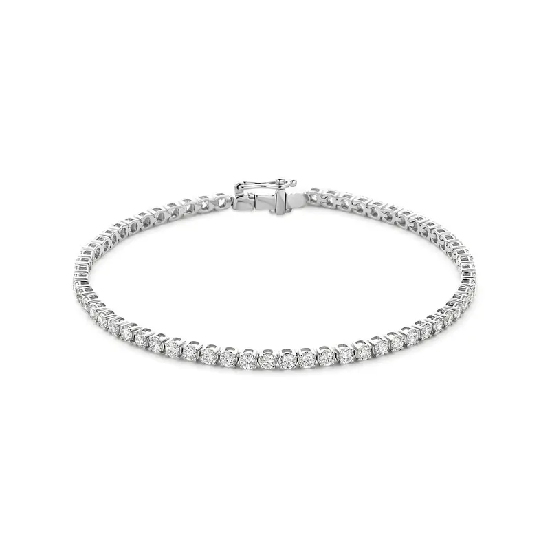 14k Witgouden tennis armband met lab grown diamant