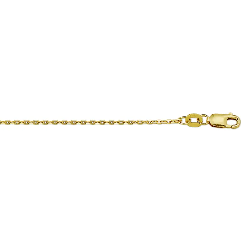 18k Geelgouden ketting met anker schakel