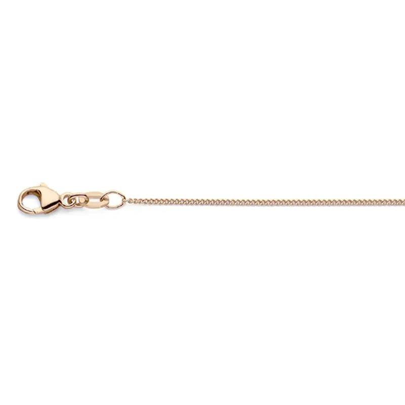 18k rosegouden dames ketting – gourmette collier 45 cm