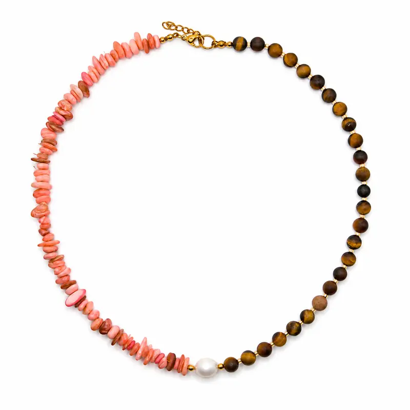 50/50 Ketting – Tijgeroog