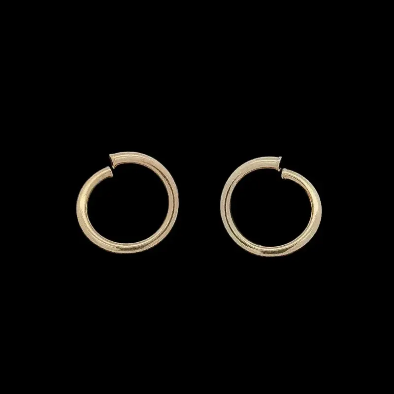 925 Sterling Vergulde Cirkel Oorbellen