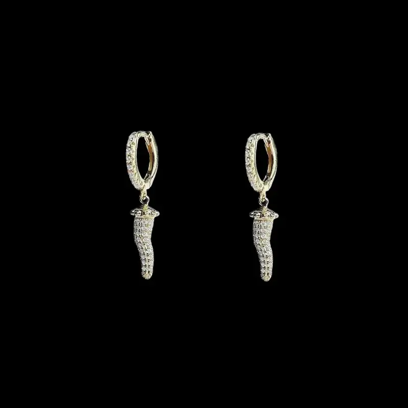 925 Sterling Vergulde Zilveren Oorbellen met Zirkonia Stenen