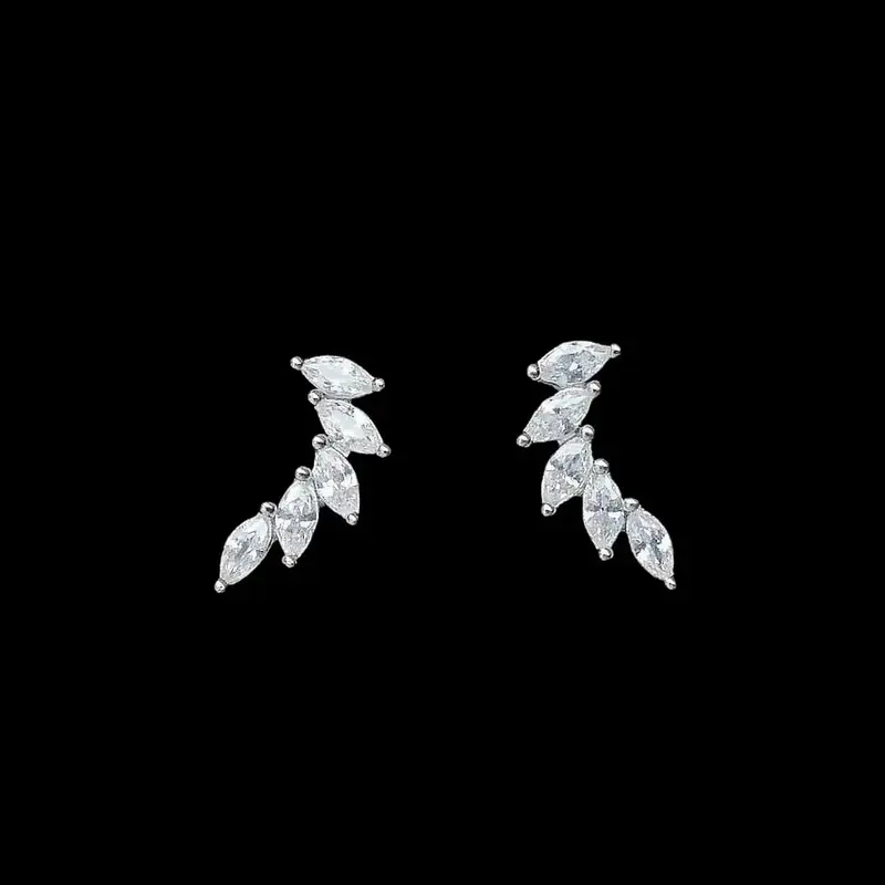 925 Sterling Zilveren Oorbellen met Zirkonia Stenen