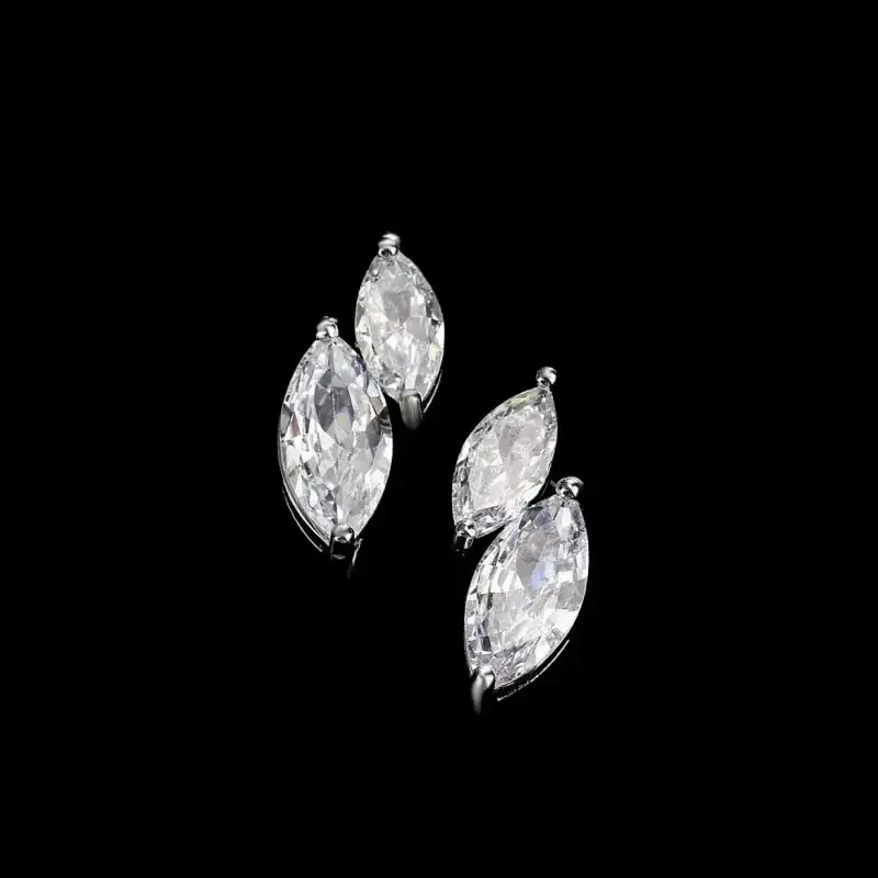 925 Sterling Zilveren Oorbellen met Zirkonia Stenen