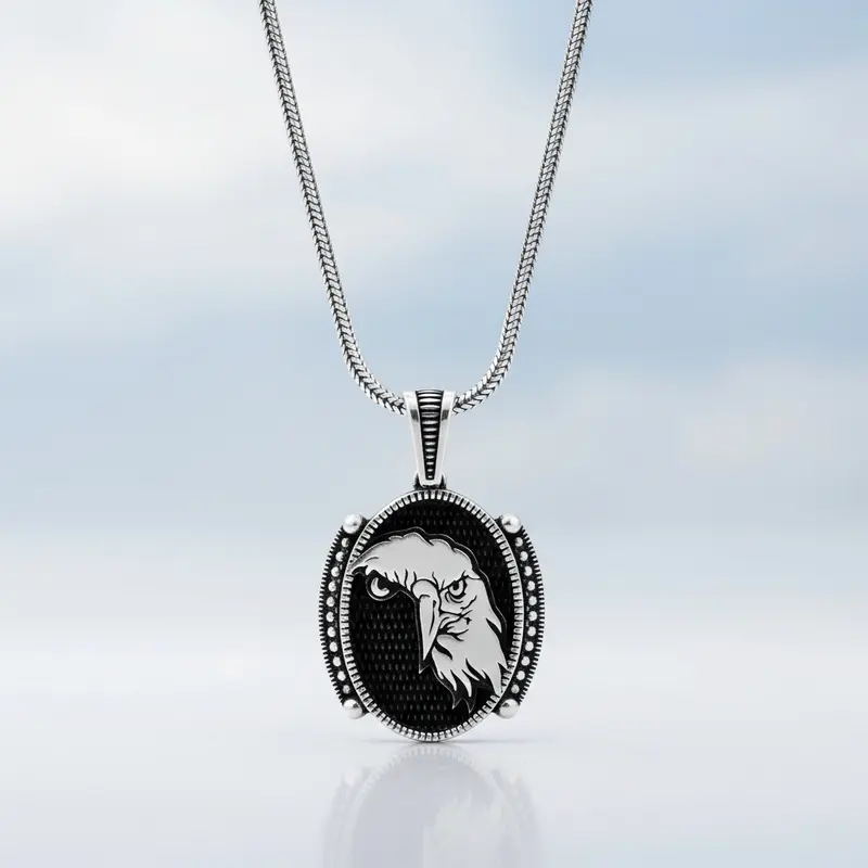 925 Zilver Herenketting met Adelaar