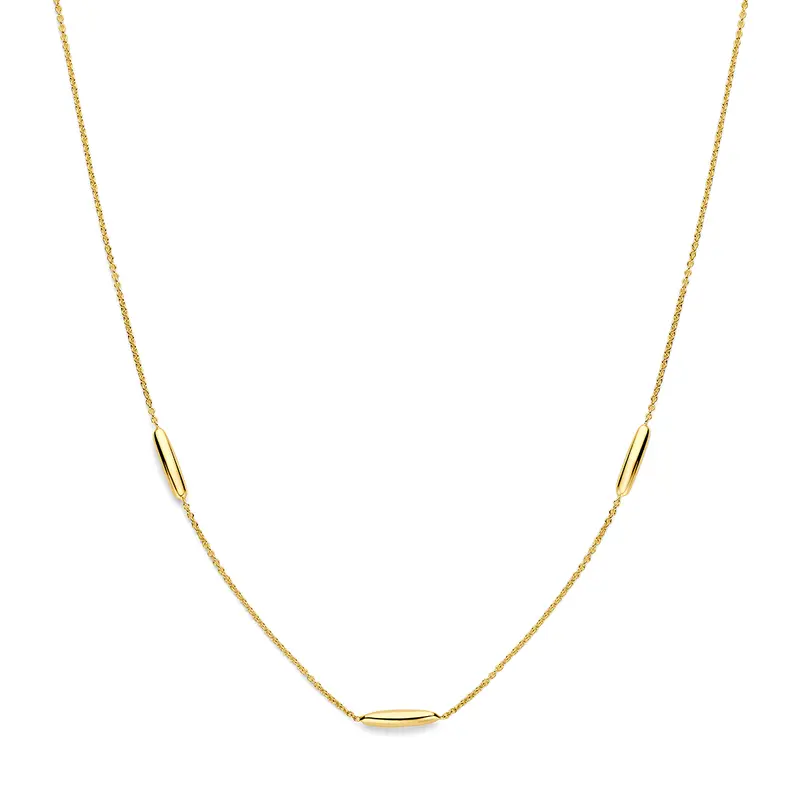 9k collier 41 - 43 - 45 cm 9K geel