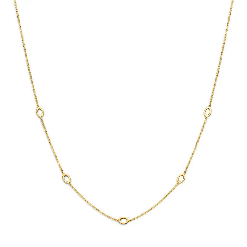 9k collier 41 - 43 - 45 cm 9K geel