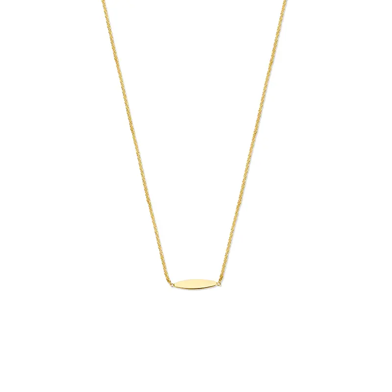 9k collier 41 - 43 - 45 cm 9K geel