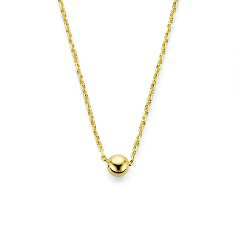9K collier bol 41 - 43 - 45 cm 9K geelgoud