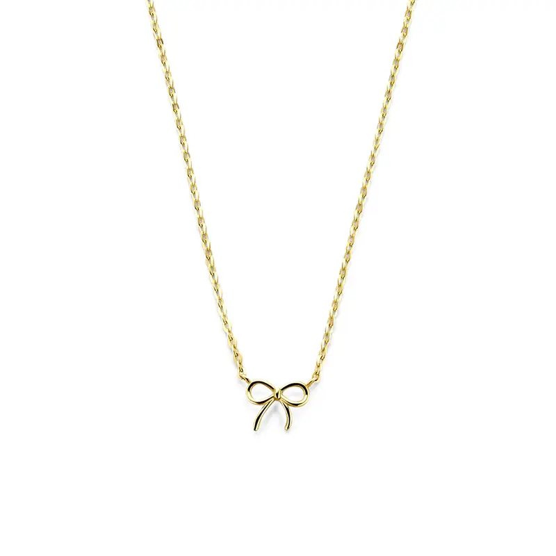 9K collier strik 41 - 43 - 45 cm 9K geelgoud