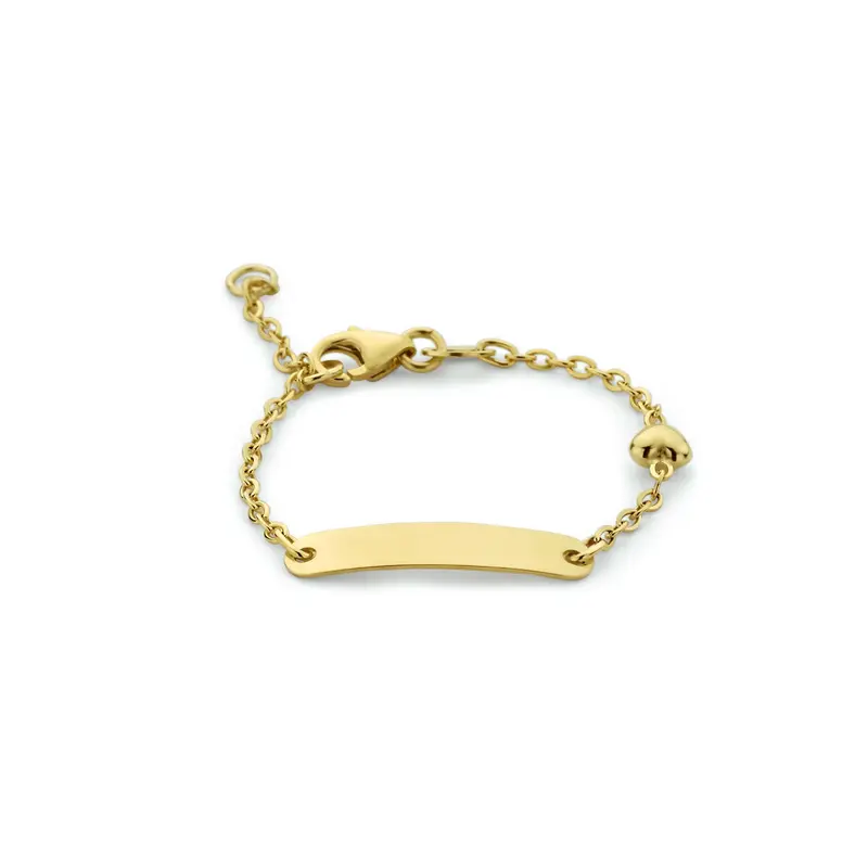 9K Geelgouden Armband voor Kinderen 4 x 20 mm – 8000126