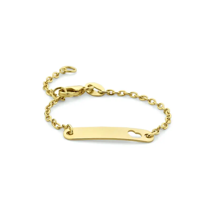 9K Geelgouden Armband voor Kinderen 4 x 20 mm – 8000128