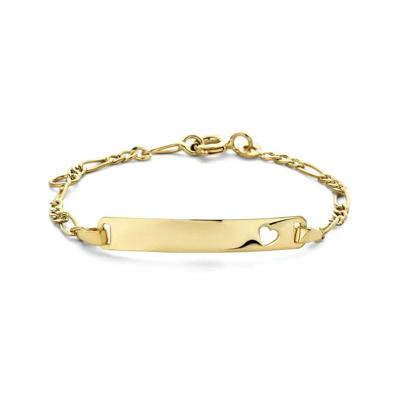 9K Geelgouden Armband voor Kinderen 4 x 25 mm – 8000150