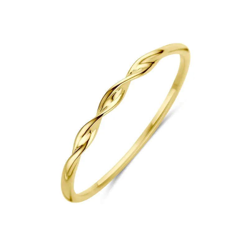 9k Geelgouden gedraaide ring