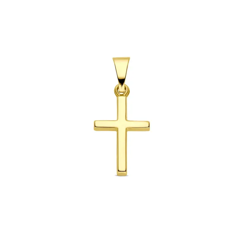 9k Geelgouden hanger in kruisvorm
