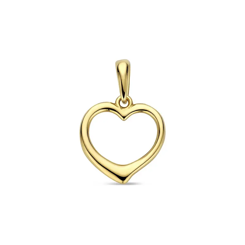 9k geelgouden hanger met hartje – symbool van liefde