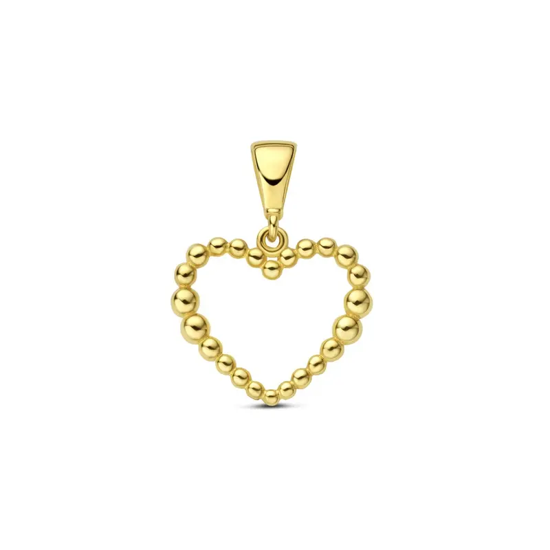 9k Geelgouden hart hanger