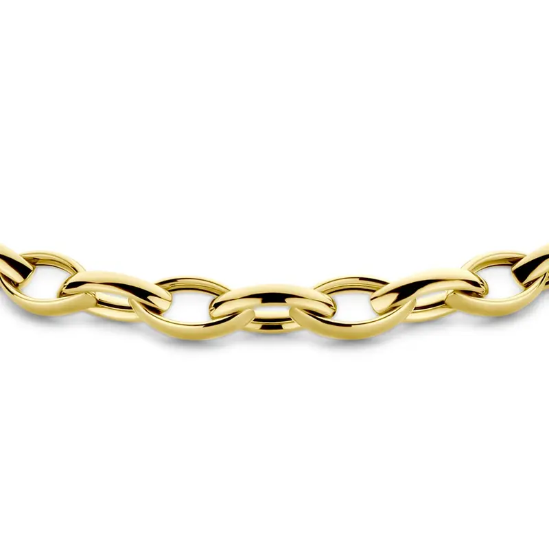 9k Geelgouden Schakelcollier