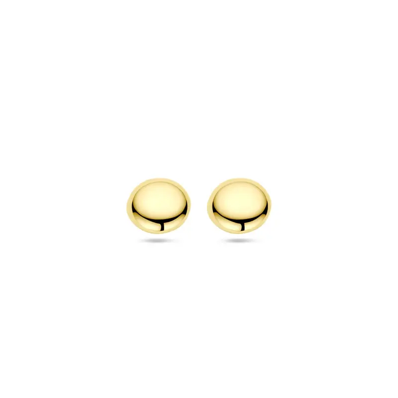 9k gouden oorknopjes halfbol