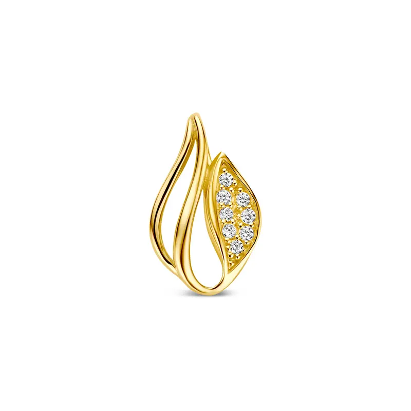 9k hanger zirkonia 12 mm 9K geel