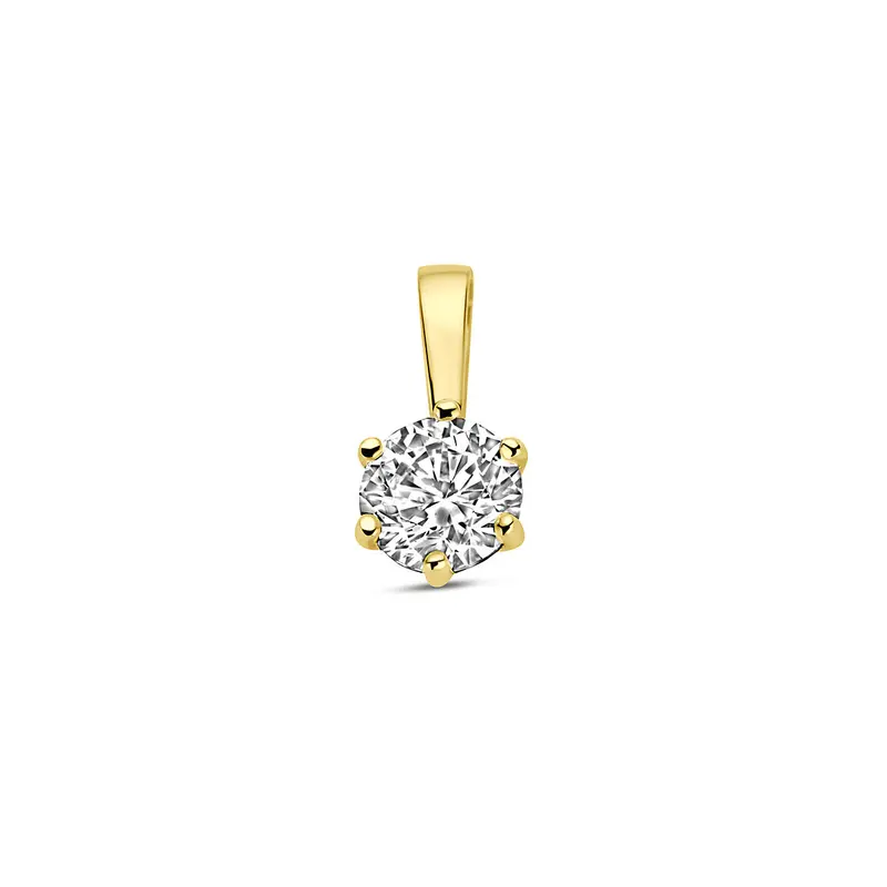 9K hanger zirkonia 9 mm 9K geelgoud – 8000273