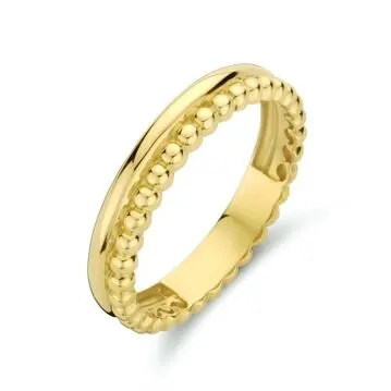 9K ring bolletjes 9K geelgoud