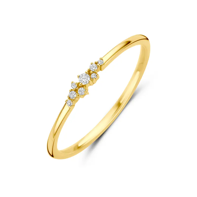9k ring zirkonia 9K geel