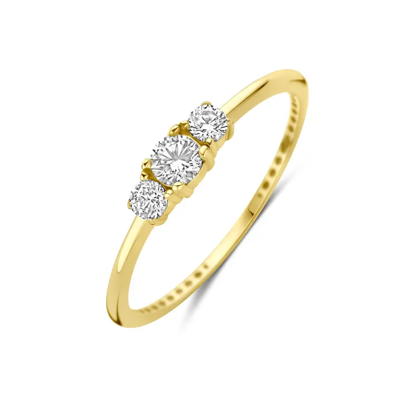 9K ring zirkonia 9K geelgoud 3,5 mm – 8000401