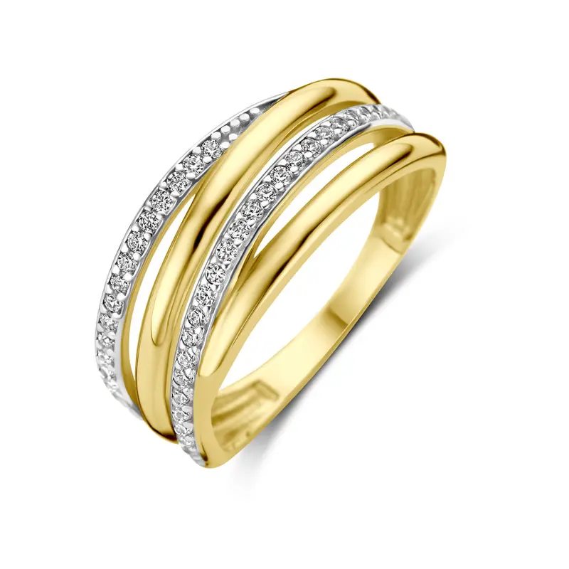 9K ring zirkonia 9K geelgoud 8,5 mm – 8000176