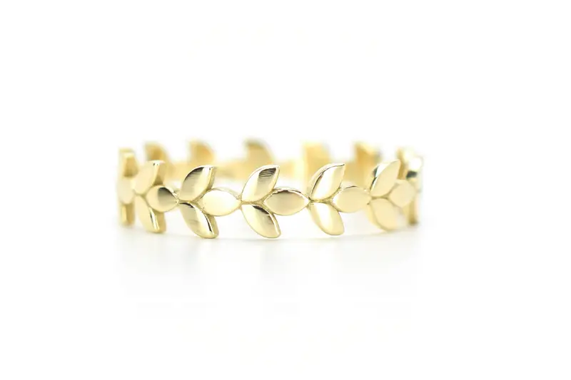 Aanschuifring 14K Goud Leaf 4mm BeMy