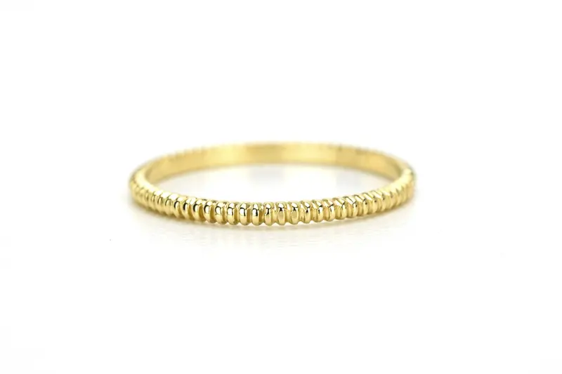 Aanschuifring 14K Goud Ribbel BeMy