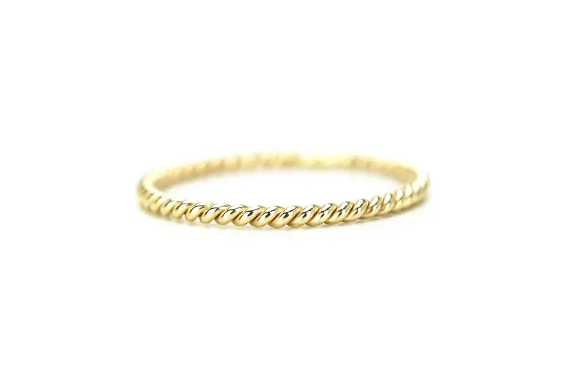 Aanschuifring 14K Goud Twisted 1.5mm BeMy