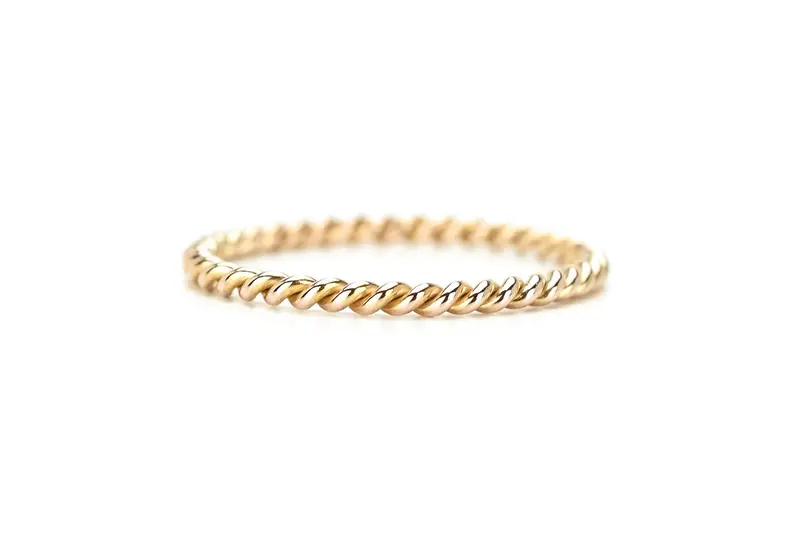 Aanschuifring 14K Rose Goud Twisted BeMy