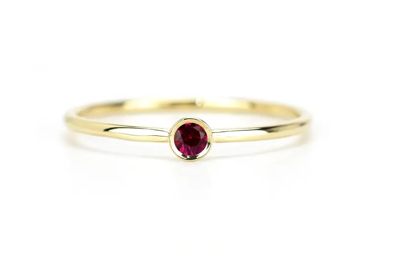 Aanschuifring Ruby Petite 14K Goud VerOna