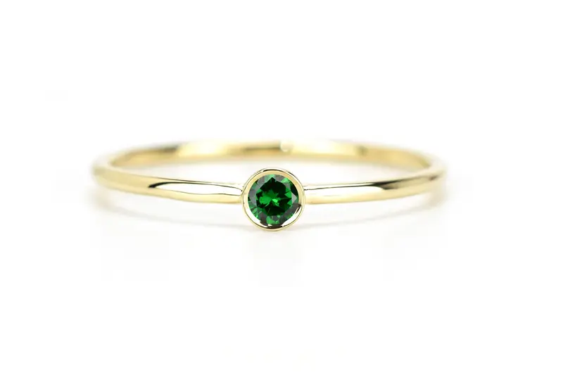 Aanschuifring Smaragd Petite 14K Goud VerOna