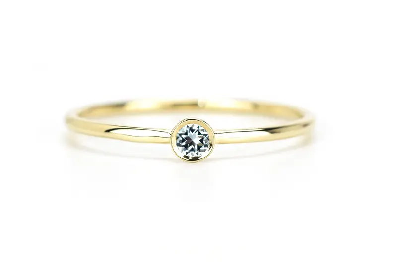 Aanschuifring Topaas Petite 14K Goud VerOna