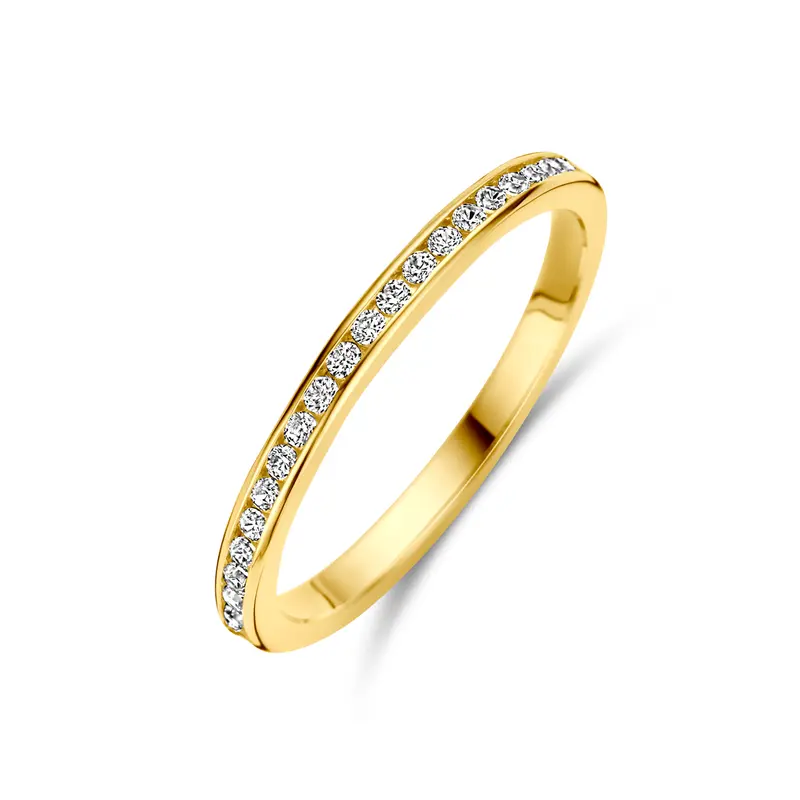 Aanschuifring zirkonia 9K geelgoud – 8001354