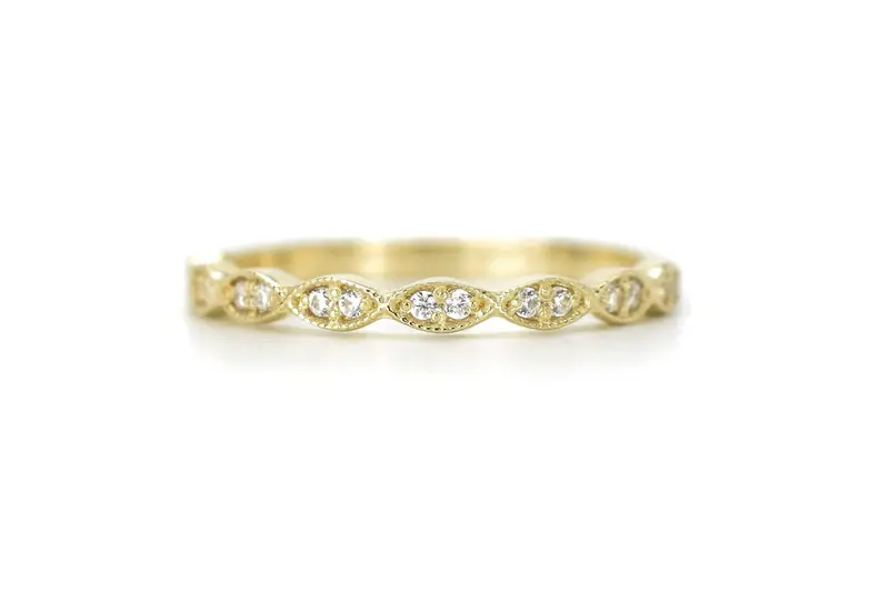 Aanschuifring14K Goud Vintage Pinky Verona
