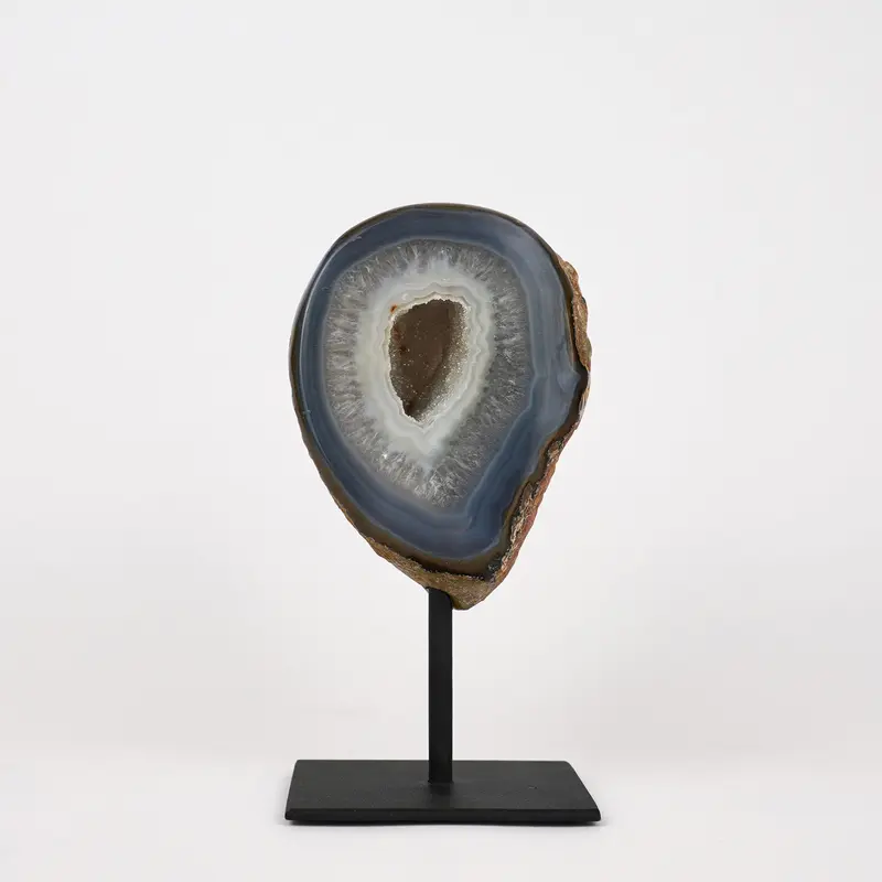 Agaat Geode M Op Standaard Nr. 166