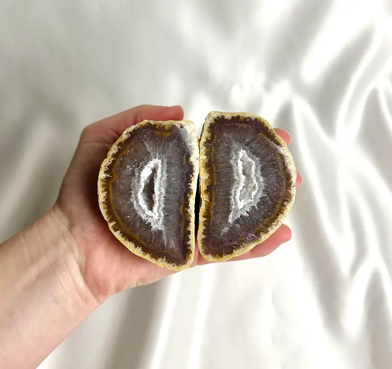 Agaat Geode Paar Nr. 157