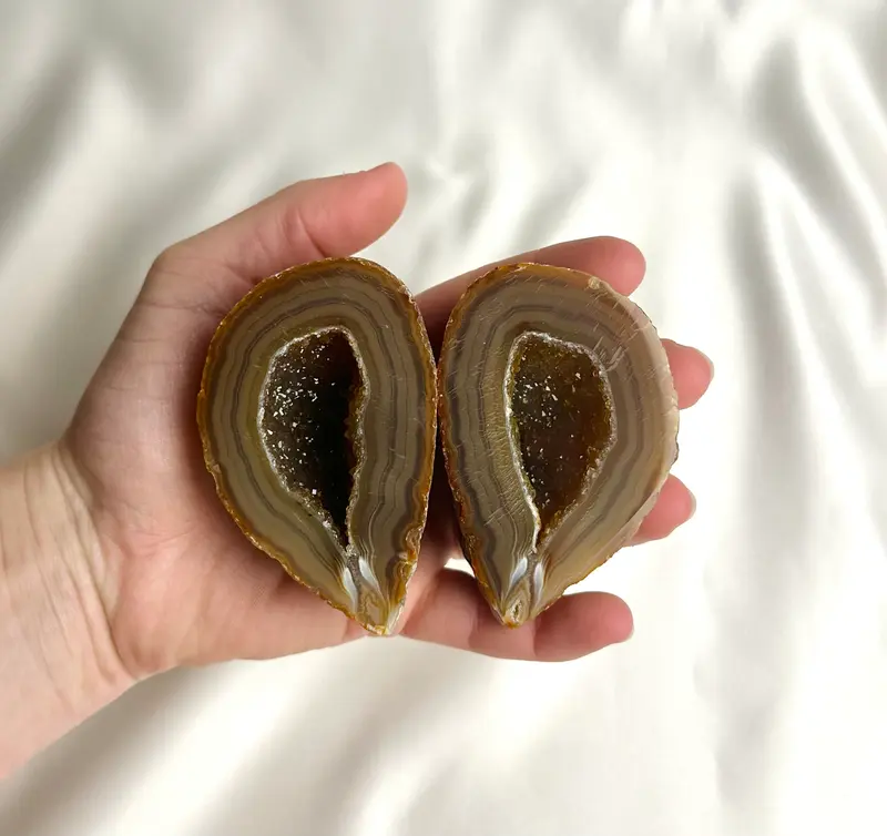 Agaat Geode Paar Nr. 158
