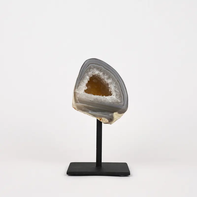 Agaat Geode S Op Standaard Nr. 244