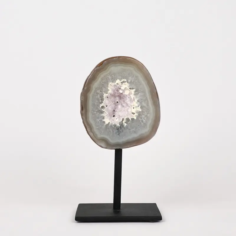 Agaat Geode S Op Standaard Nr. 245
